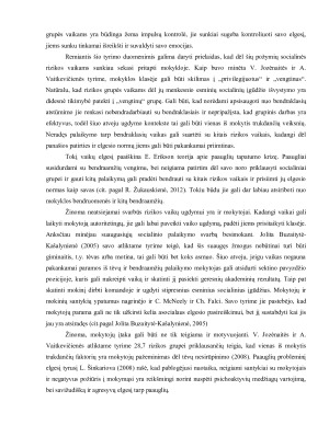 Rizikos grupės vaikų socializacija ir mokymosi motyvacija. Paveikslėlis 4