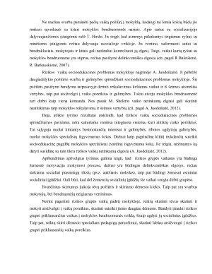 Rizikos grupės vaikų socializacija ir mokymosi motyvacija. Paveikslėlis 5