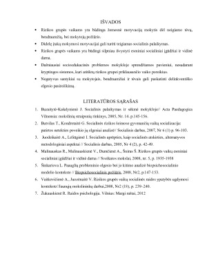 Rizikos grupės vaikų socializacija ir mokymosi motyvacija. Paveikslėlis 6