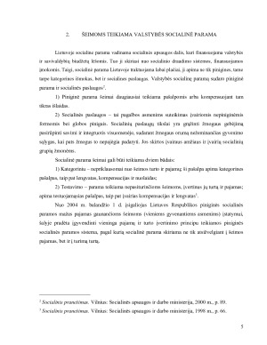 SOCIALINĖ PARAMA NEPASITURINČIOMS ŠEIMOMS IR TŲ ŠEIMŲ VAIKAMS. Paveikslėlis 5