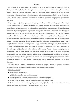 Socialinio pedagogo darbas su neformaliomis paauglių grupėmis. Paveikslėlis 2