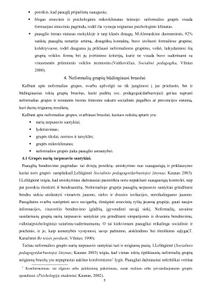 Socialinio pedagogo darbas su neformaliomis paauglių grupėmis. Paveikslėlis 5
