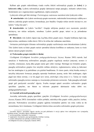 Socialinio pedagogo darbas su neformaliomis paauglių grupėmis. Paveikslėlis 7