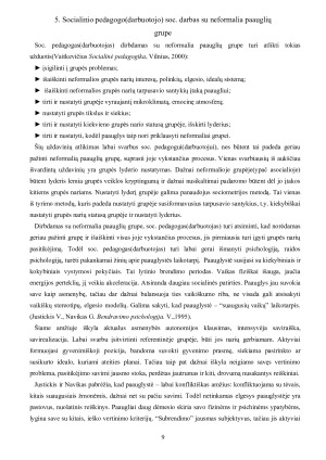 Socialinio pedagogo darbas su neformaliomis paauglių grupėmis. Paveikslėlis 9