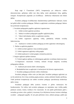 SOCIALINIO PEDAGOGO PROFESINĖ KOMPETENCIJA, SOCIALINIS PEDAGOGINIS DARBAS UŽSIENIO ŠALYSE. Paveikslėlis 4