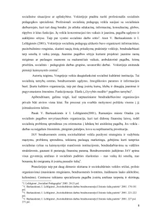 SOCIALINIO PEDAGOGO PROFESINĖ KOMPETENCIJA, SOCIALINIS PEDAGOGINIS DARBAS UŽSIENIO ŠALYSE. Paveikslėlis 8
