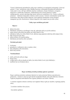 Specialiųjų poreikių vaikų ugdymas - klausos ir regos sutrikimų kompensavimas. Paveikslėlis 10