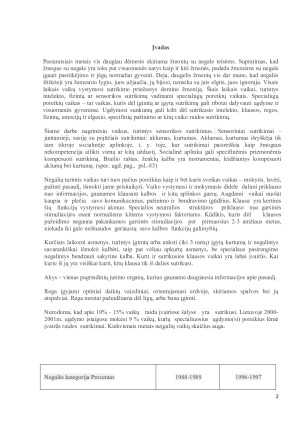 Specialiųjų poreikių vaikų ugdymas - klausos ir regos sutrikimų kompensavimas. Paveikslėlis 2