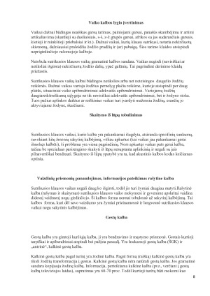 Specialiųjų poreikių vaikų ugdymas - klausos ir regos sutrikimų kompensavimas. Paveikslėlis 8