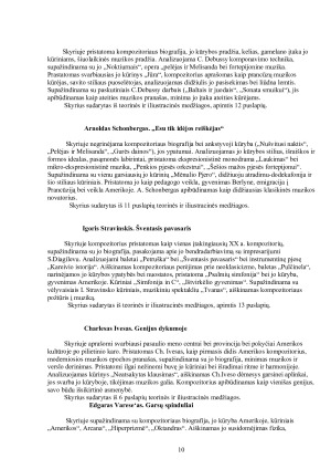Š.Nako vadovėlio „Šiuolaikinė muzika“ analizė. Paveikslėlis 10