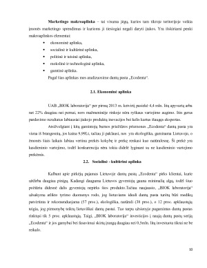 DANTŲ PASTOS „ECODENTA“ MARKETINGO KOMPLEKSO IR MAKROAPLINKŲ ANALIZĖ. Paveikslėlis 10