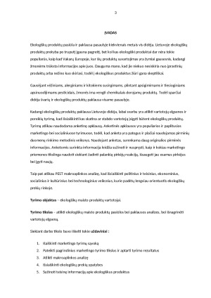 EKOLOGIŠKŲ PREKIŲ MARKETINGO YPATUMAI. Paveikslėlis 3