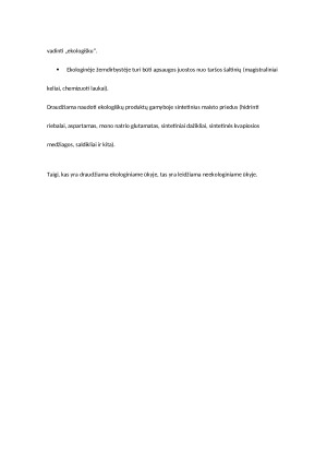 EKOLOGIŠKŲ PREKIŲ MARKETINGO YPATUMAI. Paveikslėlis 8