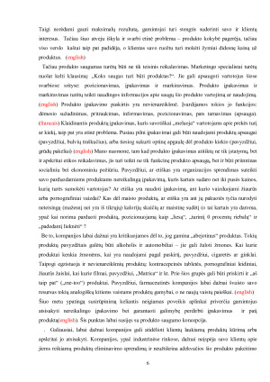 ETINĖS PROBLEMOS MARKETINGE. Paveikslėlis 6