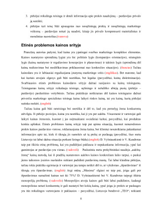 ETINĖS PROBLEMOS MARKETINGE. Paveikslėlis 8