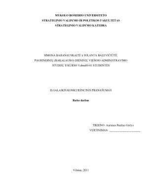 ILGALAIKIS KONKURENCINIS PRANAŠUMAS. Paveikslėlis 1