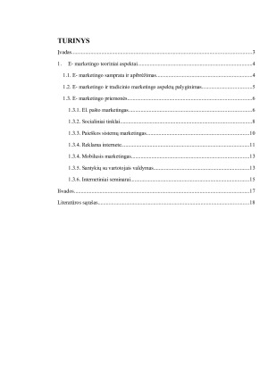 Internetinis marketingas samprata, priemonės ir galimybės