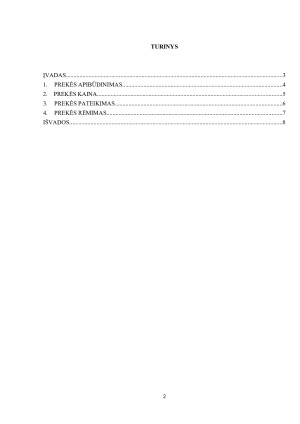 PREKĖS „COCA - COLA“ MARKETINGO ANALIZĖ. Paveikslėlis 2