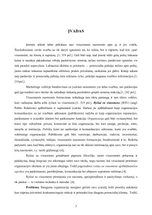 POPULIARINIMO ORGANIZAVIMAS X TIPO RINKOJE. Kursinis. Paveikslėlis 3