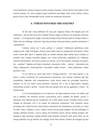 Psichologinė įtampa bandomojo laikotarpio organizacijoje metu. Paveikslėlis 9