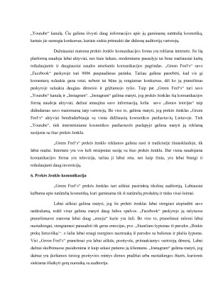 Prekės ženklo „Green Feel‘s“ marketingo strategijos analizė. Paveikslėlis 9