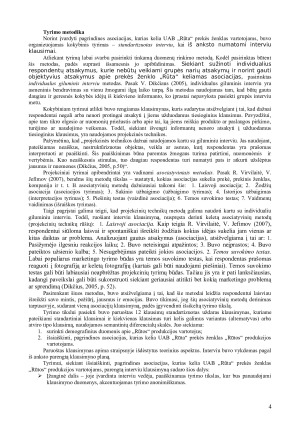 PREKĖS ŽENKLO „RŪTA“ ASOCIACIJŲ ANALIZĖ. Paveikslėlis 4