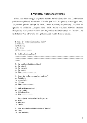 PREKĖS ŽENKLO ĮTAKA MOTERIŠKŲ RANKINIŲ PASIRINKIMUI TYRIMAS. Paveikslėlis 8