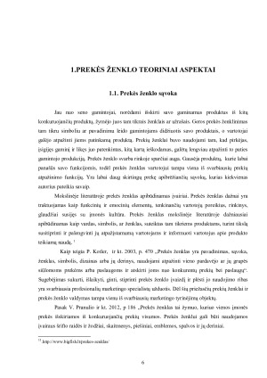 PREKĖS ŽENKLO TEORINIAI ASPEKTAI. Paveikslėlis 6