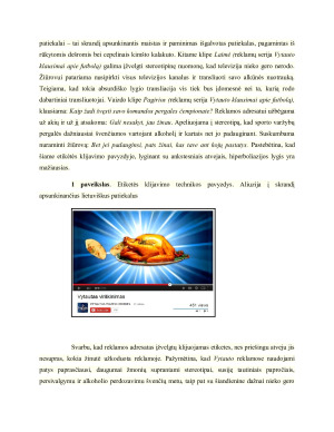 PROPAGANDOS ELEMENTAI MINERALINIO VANDENS VYTAUTAS VIDEO REKLAMOSE. Paveikslėlis 5
