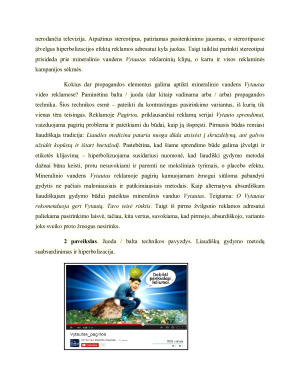 PROPAGANDOS ELEMENTAI MINERALINIO VANDENS VYTAUTAS VIDEO REKLAMOSE. Paveikslėlis 6