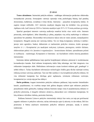 Reklama internete. Lietuvoje taikomos internetinės prekybos reklamos apžvalga. Paveikslėlis 3