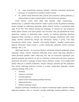 Reklama internete. Lietuvoje taikomos internetinės prekybos reklamos apžvalga. Paveikslėlis 5