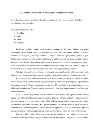RINKODAROS PLANAS ,, ADIDAS‘‘ PREKĖS ŽENKLUI. Paveikslėlis 10