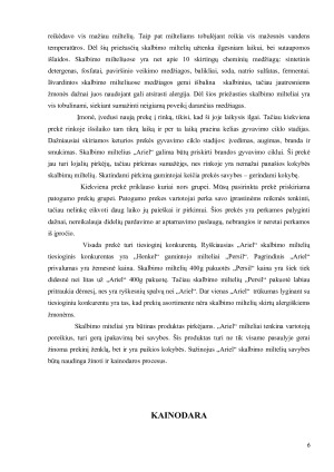 SKALBIMO MILTELIŲ „ARIEL“ ANALIZĖ PAGAL 4 MARKETINGO KOMPLEKSO ELEMENTUS. Paveikslėlis 6