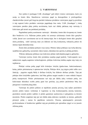 UAB „SCANDAGRA“ PREKYBOS ĮMONĖS ANALIZĖ. Paveikslėlis 8