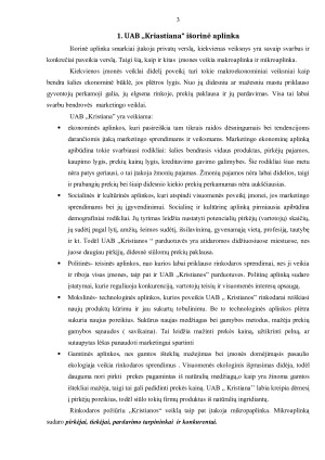UAB ,,KRISTIANA” RINKODAROS VERTINIMAS. Paveikslėlis 3