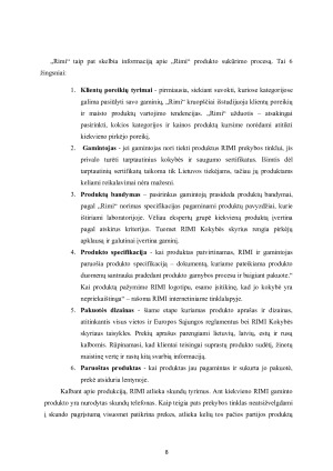 UAB “Rimi Lietuva” rinkodaros veiklos analizė. Paveikslėlis 8