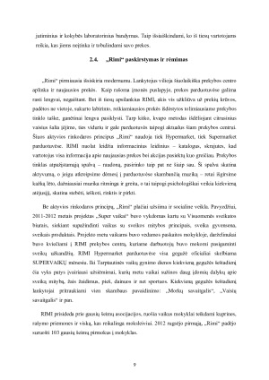UAB “Rimi Lietuva” rinkodaros veiklos analizė. Paveikslėlis 9