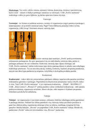 UAB „NORFOS MAŽMENA“ MARKETINGO VEIKLOS ANALIZĖ. Paveikslėlis 6