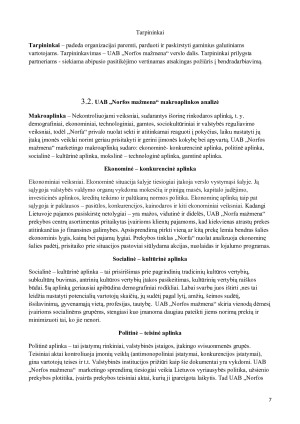 UAB „NORFOS MAŽMENA“ MARKETINGO VEIKLOS ANALIZĖ. Paveikslėlis 7