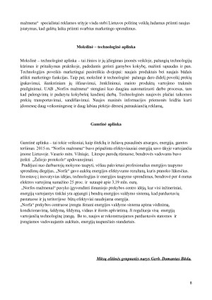 UAB „NORFOS MAŽMENA“ MARKETINGO VEIKLOS ANALIZĖ. Paveikslėlis 8