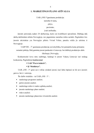 UAB „OSI-3” marketingo planas. Paveikslėlis 4