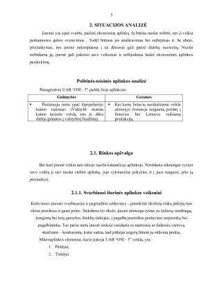 UAB „OSI-3” marketingo planas. Paveikslėlis 5
