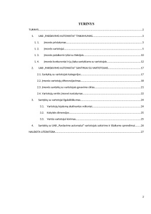 UAB „PARDAVIMO AUTOMATAI“ SANTYKIŲ MARKETINGO SPRENDIMAI. Paveikslėlis 2