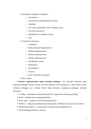 UAB „PARDAVIMO AUTOMATAI“ SANTYKIŲ MARKETINGO SPRENDIMAI. Paveikslėlis 9