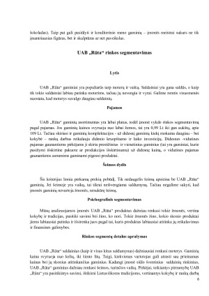 UAB „RŪTA“ ORGANIZACIJA IR JOS MARKETINGO KOMPLEKSAS. Paveikslėlis 9