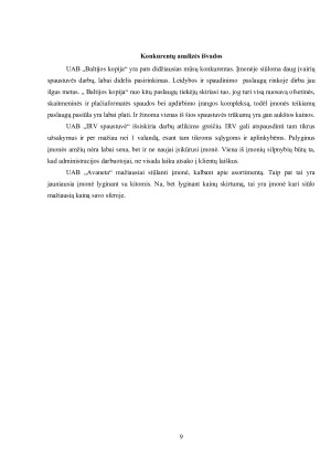 UAB „SB spaustuvė“ rinkodaros projektas. Paveikslėlis 9