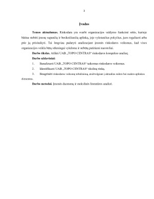 UAB „TOPO CENTRAS“ RINKODAROS KOMPLEKSO ANALIZĖ. Paveikslėlis 3