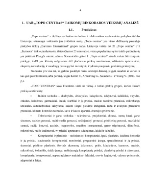 UAB „TOPO CENTRAS“ RINKODAROS KOMPLEKSO ANALIZĖ. Paveikslėlis 4