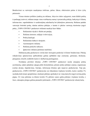 UAB „TOPO CENTRAS“ RINKODAROS KOMPLEKSO ANALIZĖ. Paveikslėlis 7